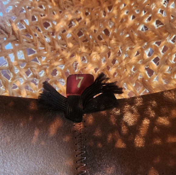 Bailey Straw Cowboy Hat with Woven Band size 7 - Picture 4 of 6